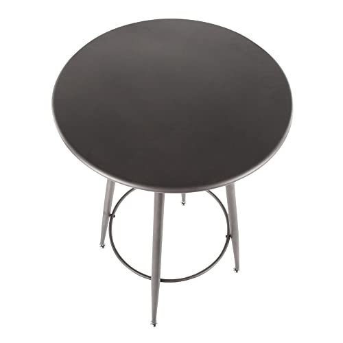 Lumisource Modern Home Decorative Furniture Clara Industrial Round Bar Table - Antique Metal #TOP5