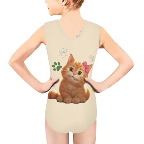 Image of Girls' Swimwear for 3-14 Cartoon Bathing Suit Girl Swimsuit Gym Leotard