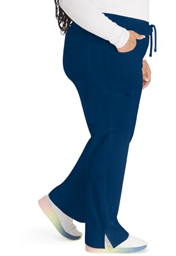 Dickies EDS Essentials Scrubs for Women, Drawstring Cargo Scrub Pants with Four-Way Stretch and Moisture Wicking DK010, S, Na Navy - image 3