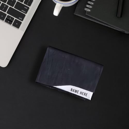 Image of 3 in 1 Personalized Keychain with Pen & Cardcase Combo Gift Set | Custom Name Engraved Leather Notebook with Premium Metal Pen | Ideal for Office, Corporate & Personal Gifting (Black)