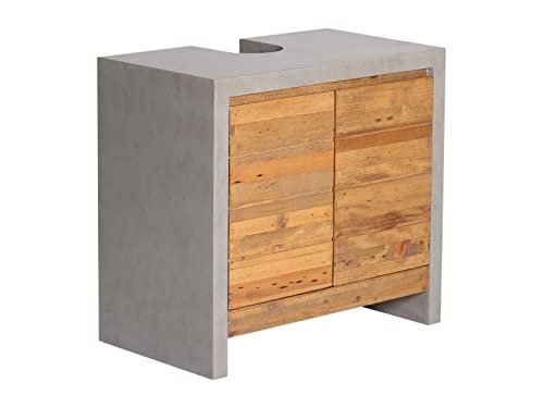 Woodkings Waschbeckenunterschrank 70 cm breit | Massivholz aus Pinie |...
