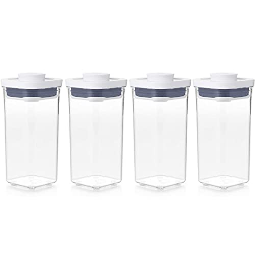 OXO Good Grips POP Container - Airtight Food Storage - 0.5 Qt Square (Set of 4) for Candy and More
