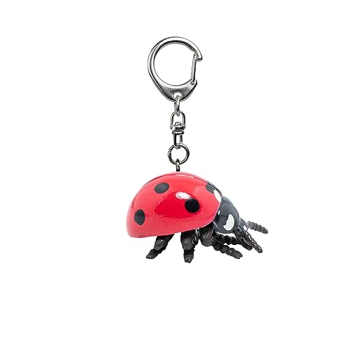 Papo - Llavero Mariquita Juguete para Niños - 3 Años + - Colección Animales del Jardín - Juego Creativo Accesorio de Insecto - Idea de Regalo Juguete para Niña y Niño