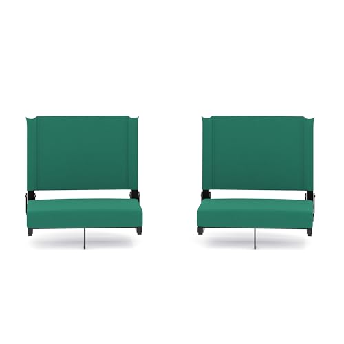 Flash Furniture Grandstand portable stadium seats (pack of 2) with handle