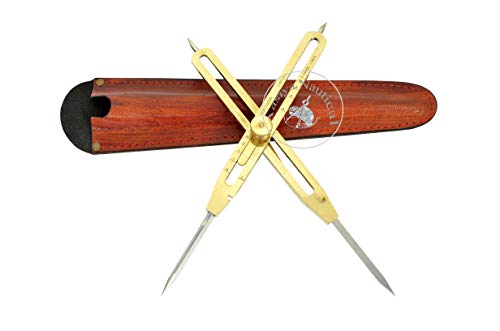 Title: Aasiya Nautical Solid Brass Proportional Divider 9 Inch Survey Engineering Drafting Tool
