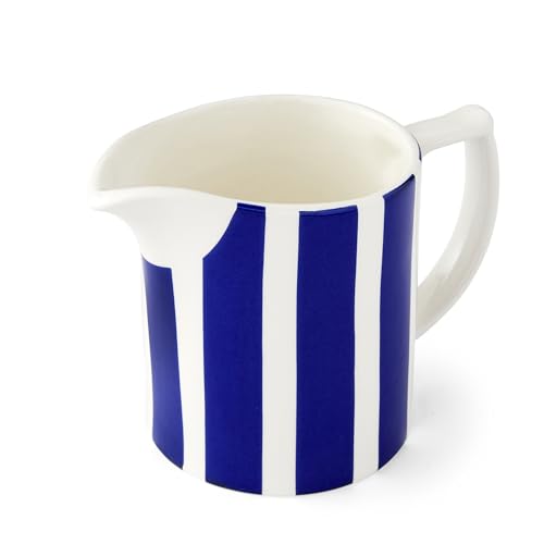 Spode Steccato Milk Jug | 10 Oz Creamer for Serving Sauces, Salad Dressing, and Coffee Cream | Fine Earthenware | Microwave and Dishwasher Safe | Made in England