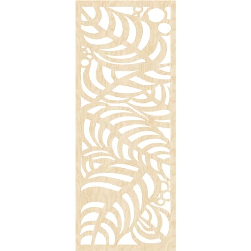 Image of 17 3 /8 inchW x 44 3 /8 inchH x 3 /8 inchT Mills Decorative Fretwork Wood Wall Panels, Birch