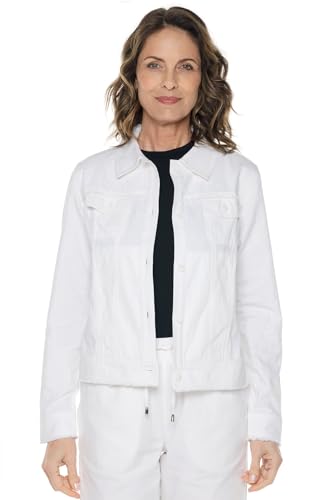 Coolibar UPF 50+ Women's Everglade Chambray Cropped Jacket - Sun Protective