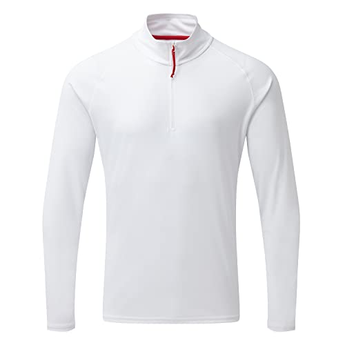 Gill Mens Long Sleeve UV Tec Zip Top - 50+ UV Sun Protection
