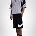 Nike Men's Club Fleece Shorts, Black/Black/White, Small