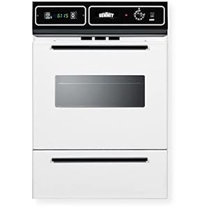Summit Appliance WTM7212KW 24″ Wide Gas Wall Oven with Electronic Ignition, Digital Clock/Timer, Interior Light, Lower Broiler Compartment