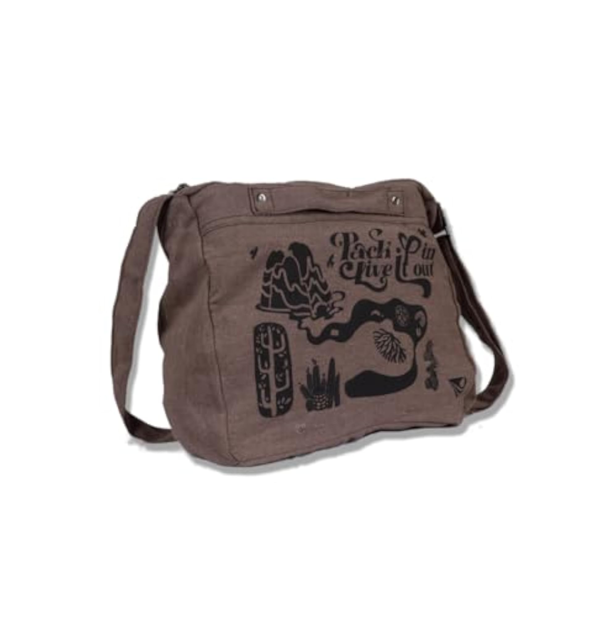 Canvas Sling Bag with Nature Print Design, Stylish and Practical