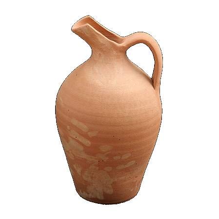 Liquid Gold ™ Cretan Terracotta Jug or vase - for Cooling and Purifying Water, Wine or Decoration - 35 x 20cm