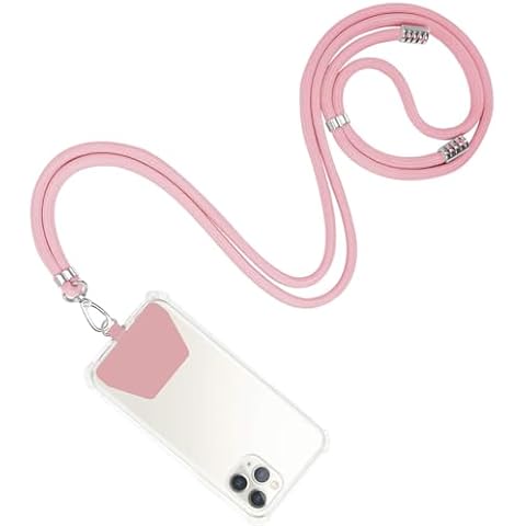 takyu Cell Phone Lanyard Neck Strap, Universal Phone Strap with Adjustable Polyester, Crossbody Cell Phone Lanyard Compatible for Most Smartphones (Pink) Cover