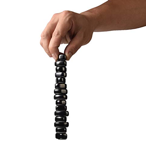 16 Pieces Magnets Black Hematite Stones, Irregular Polished Magnetic Toys With Bag, Refrigerator Or Classroom Magnets.… #TOP4
