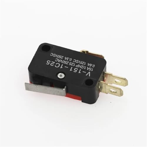 Micro interrupteur de fin de course V-151-1C25 Spdt pour automatisme - Lot de 10 - 3