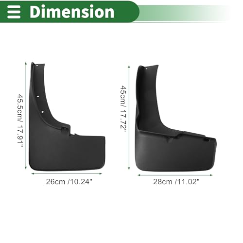 Image of Motoforti Mud Flaps Splash Guards Mud Guards for Ford for Ranger T8 /T9 2019-2023 W /Mount Accessories