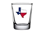 Rogue River Tactical Texas State Flag Outline Shot Glass Gift For Texan TX