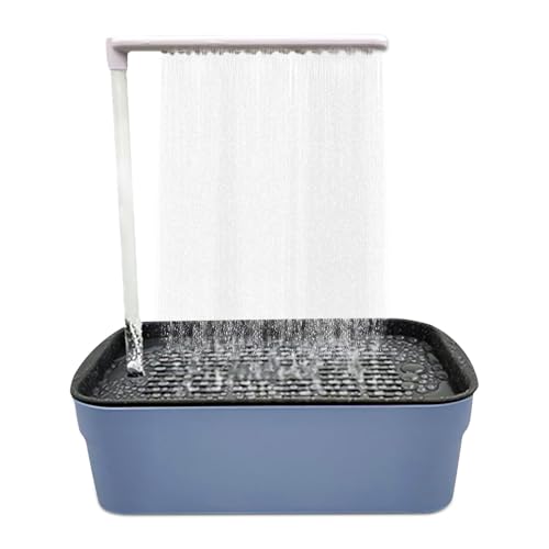 KUWUNG Vogeldusche Wellensittich, Vogel Badewanne, Vogelduschkabine automatische Vogelbadewanne - Automatischer, Betriebene Lovebirds Bath Fountain Pet Cage Accessoires Für Innenbad