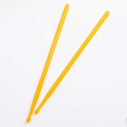 Baquetas de nylon amarillo 5A antideslizantes para batería miniatura 1