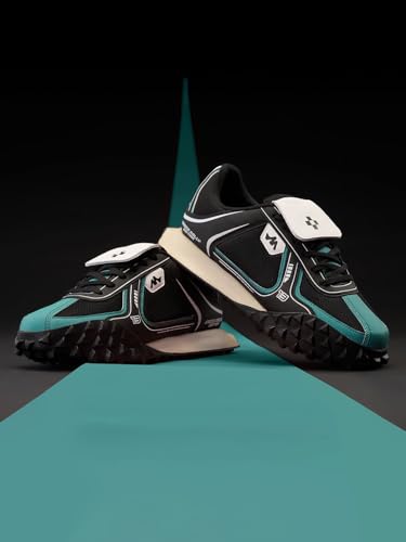 Image of The Souled Store Velocity: Men and Boys Low Top Sneakers | Racing-Inspired Trainer with Breathable Mesh, Cushioned EVA Midsole & Durable Outsole