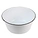 TG,LLC Treasure Gurus Vintage Style White Enamel Kitchen Mixing Bowl Bath Wash Basin Rustic Home Decor