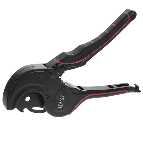 BUGUUYO Forbici Tagliatubi Professionali in Acciaio Inox Cricchetto Lame Affilate Trattate Termicamente Utensile per Taglio Tubi PVC 0-42Mm per Idraulici e Uso Domestico