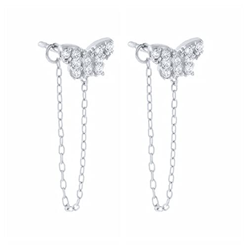 Boucles d'oreilles petit papillon sans douleur pour piercing