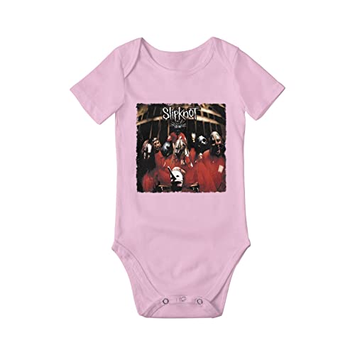 Image of Baby Girl Clothes, Unisex Baby Short Sleeve One-Piece Bodysuits American Thrash Metal Band Slaayer Band Baby Clothes, Kids' Romper Bodysuit Cotton Baby Clothes Bodysuit 12 Months