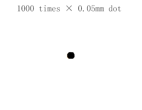 Miniatura 7 de Tabla de estimación de tamaño SEC de alta precisión de 1 micrón, tamaño de transparencia, diámetro de defecto, medida de área, 1510 unidades (10, 2)