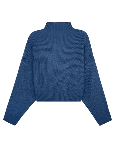 Image of Libsorge Womens Oversized Mockneck Cute Cable Knit Sweater Winter Fall 2025 Ladies Dressy Casual Lightweight Pullover Tops