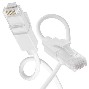 Thzzhnno RJ-406-W-1.0M Weißes Cat.6a Ethernet Kabel