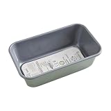 Cooksmart Signature zweifarbige Kastenform 24 cm – Grün | Premium Karbonstahl Antihaft-Backformen | gleichmäßige Wärmeverteilung | ofenfest | PFOA-frei | stilvolles zweifarbiges Design