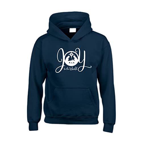 Sweat à capuche Merry Christmas bleu marine idée cadeau adulte S