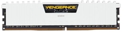 Image of Corsair Vengeance LPX 16GB (2x8GB) DDR4 DRAM 3200MHz C16 Desktop Memory Kit - White (CMK16GX4M2B3200C16W)