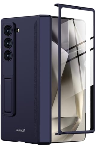 Coque Galaxy Z Fold 6 Miimall ultra-fine avec charnière magnétique et béquille