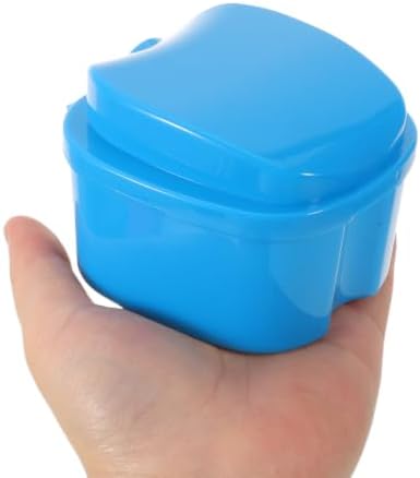 SEWACC 5pcs Leakproof Denture Case with Special Soaking Compartment, Portable Abs False Teeth Storage Box for Mouth Guards, Convenient Storage Organizer for Handbag or Drawer Use — view 3