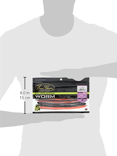 エバーグリーン(EVERGREEN) ワーム ボウワーム 高浮力モデル 8インチ アカハラ(H) #H71 ルアー 3枚目