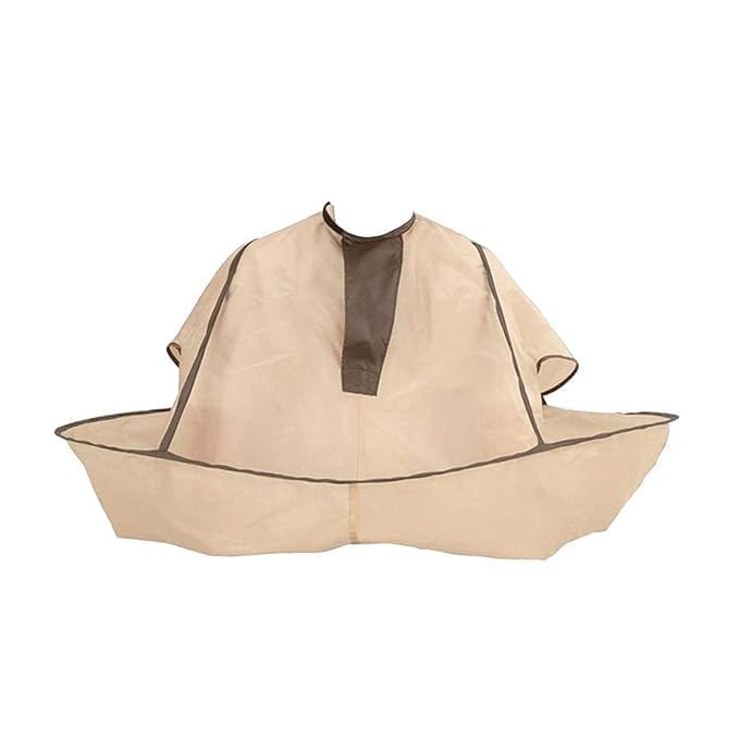 Hair Apron Cape Hairstylist Simple Design Pattern Hair Cutting Cloak Beard Shaving Umbrella Waterproof Cape Barber Home Salon Haircut Hairdresser Apron Cloth for Adult Women Men Kids-image-4