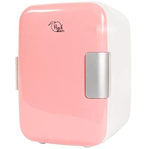 Peach Beauty® Mini Koelkast 4L | Mini Skincare Fridge met Koeling en Verwarming Functies 12V/220V | Kleine Draagbare Mini-Koelkast | Elektrische Mini Fridge voor Kamer Decoratie en Kantoor | Roze
