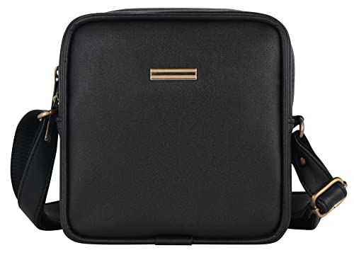 Pramadda Pure Luxury Stylish Square Crossbody Leather Sling Bag For Men Women Travel | Mobile Chest Small Mini Side Bag | Trendy Fashion Bags.