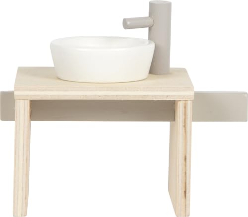 small foot Bathroom, Wood, Furniture Set for The Doll House for Kids Aged 3+ Years, 12630, Multicoloured, Klein - Image 4