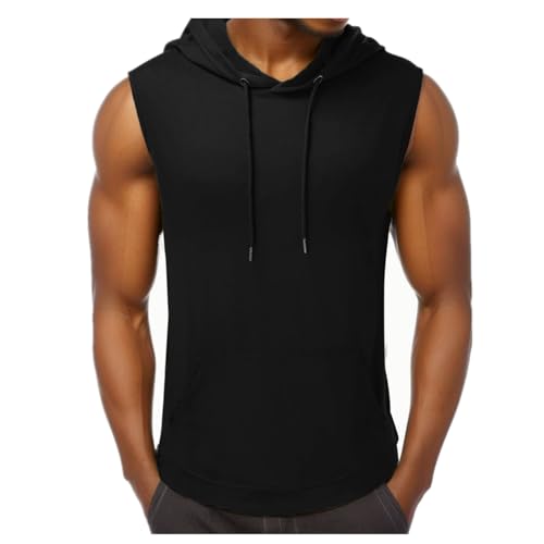 Tank Tops Herren Sommer Sportshirt Ärmellos Hoodie Muskelshirt Gym Workout...