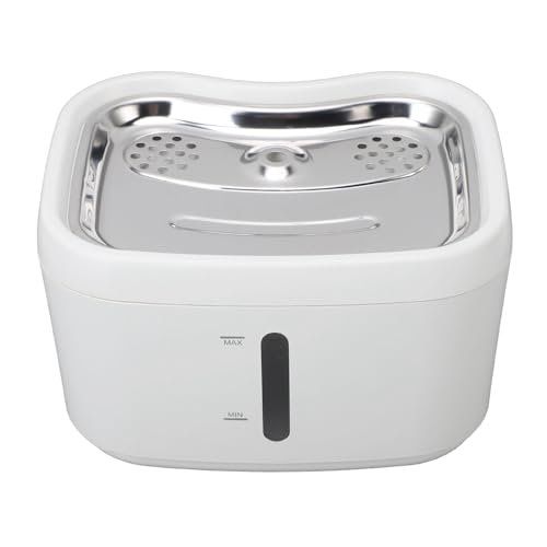 Fuente de agua Focket para gatos, 2.5 L, filtro triple miniatura 5