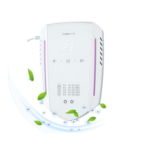 Charmline Kleiner Luftreiniger mit Doppeleffekt, Ozon...