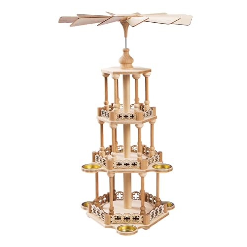 Holzpyramide Erzgebirge 30 Rudolphs Schatzkiste Pyramide Selbstbausatz groß Höhe ca. 50cm NEU...