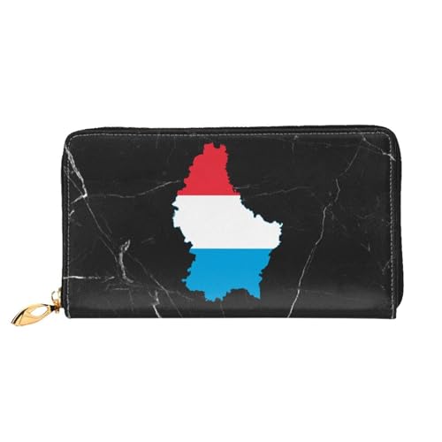 Flag Map of Luxembourg Wallet Card Bag2