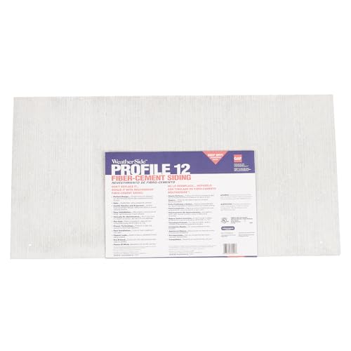 GAF WeatherSide Profile 12 Fiber-Cement Siding Shingles (12x24) 18 Bundle with Vertical Striated Surface| Fire Resistant & Safe with No Asbestos|Durable & Easy to Install with Pre-Primed Surface - Thumbnail 4