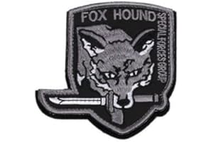 Metal Gear Solid MGS 5: Premium Embroidered Fox Hound Military Patches