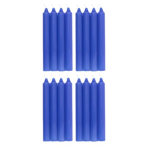 COM-FORT HOUSE- Vela de mesa Azul - Pack velas de 16 Unidades -...